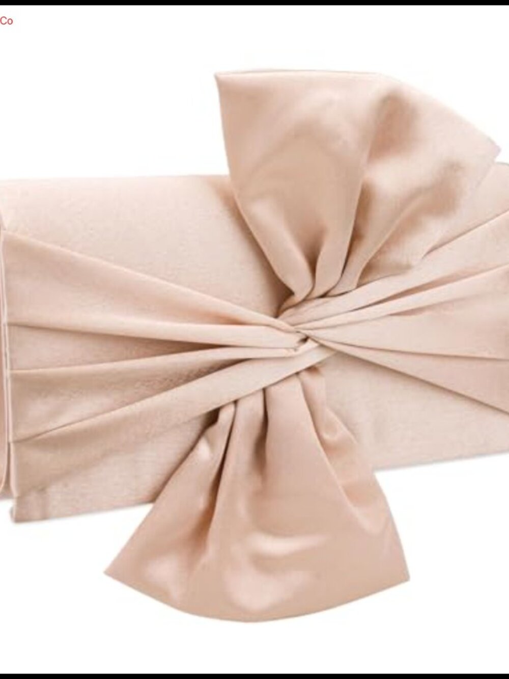 Bow Clutch Evening Bag Satin Women Formal Vintage Bridal Wedding Party